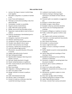 Mice and Men Vocab