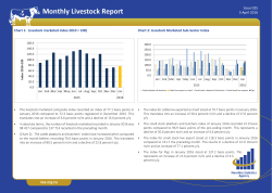 Monthly Livestock Report