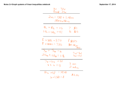 Notes 2.4 Graph systems of linear inequalities.notebook