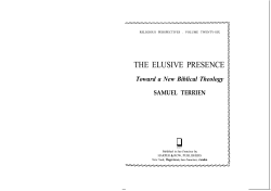 the elusive presenceb