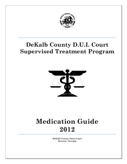 D.U.I. Court Safe Medications in Recovery