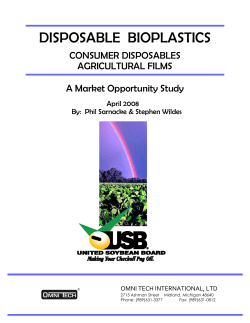 disposable bioplastics