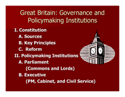 Great Britain: Governance and Policymaking - Rose