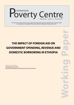 The Impact of Foreign Aid on Government Spending
