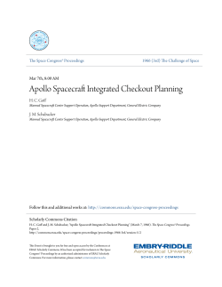 Apollo Spacecraft Integrated Checkout Planning