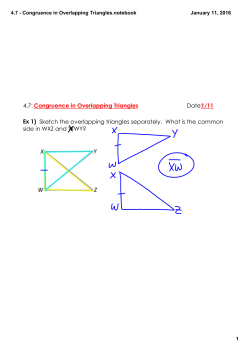 4.7 - Congruence in Overlapping Triangles.notebook