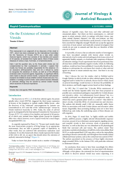 On the Existence of Animal Viroids