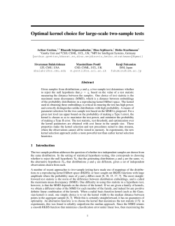 Optimal kernel choice for large-scale two