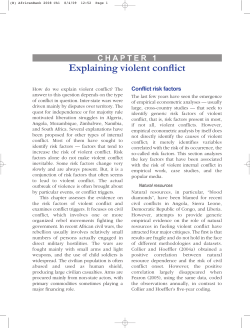 Explaining Violent Conflict