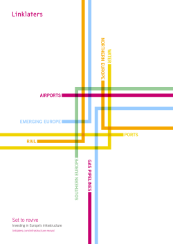 Set to revive: investing in Europe`s infrastructure
