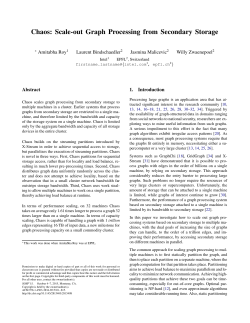 Chaos: Scale-out Graph Processing from Secondary Storage