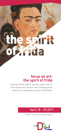 focus on art: the spirit of frida