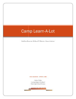 Camp Learn Camp Learn-A-Lot - Saskatchewan School Library
