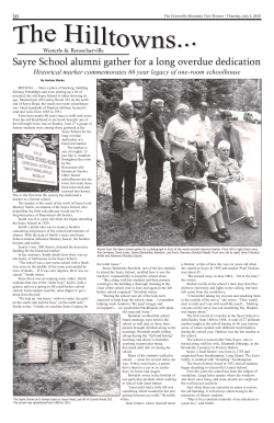 Sayre School alumni gather for a long overdue dedication