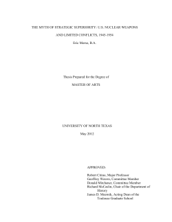The Myth of Strategic Superiority: US Nuclear Weapons and Limited
