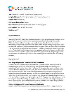 GameCraft: English 10 with Game Development