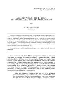 a commonwealth within itself&raquo;. the early brazilian