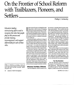 3.2 Frontier of School Reform