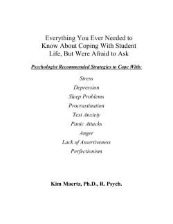 Student self-help book - University of Alberta