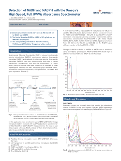 Detection of NADH and NADPH with the Omega`s High