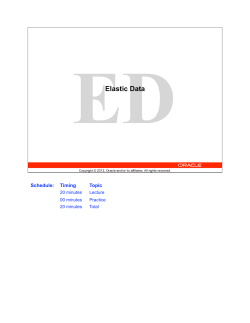 Coherence 3.7 Elastic Data