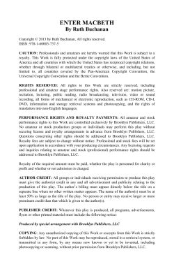 enter macbeth - Brooklyn Publishers