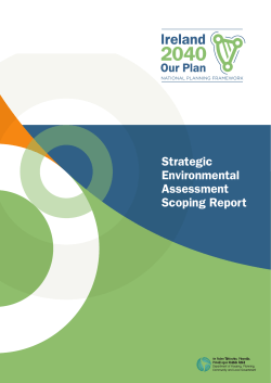 Strategic Environmental Assessment Scoping Report