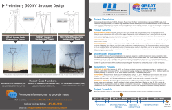Preliminary 500 kV Structure Design