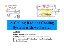 A Ceiling Radiant Cooling System with well water Author