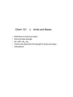 Acids and Bases