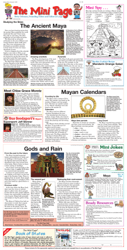 The Ancient Maya Mayan Calendars Gods and Rain