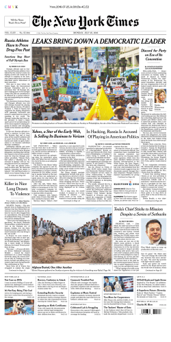 leaks bring down a democratic leader