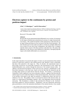 Electron capture to the continuum by proton and positron impact