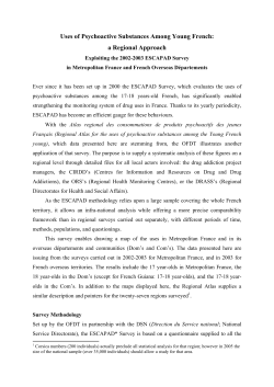 Uses of Psychoactive Substances Among Young French: a
