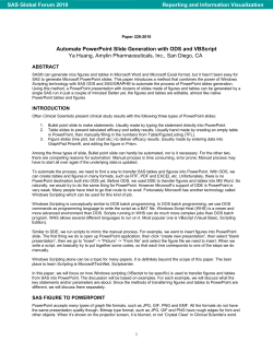 228-2010: Automate PowerPoint Slide Generation with ODS and