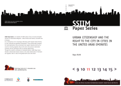 Urban Citizenship and the Right to the City in cities in the United
