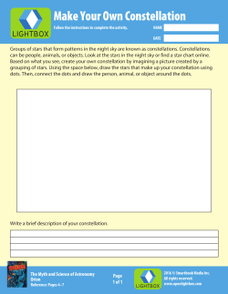 Make Your Own Constellation