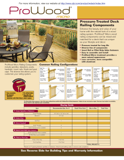 Pressure-Treated Deck Railing Components