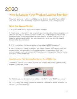How to Locate Your Product License Number