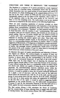 STRUCTURE AND THEME IN BRENNAN`S "THE WANDERER" The