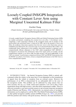 Loosely Coupled INS/GPS Integration with Constant Lever Arm