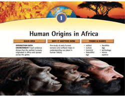 Human Origins in Africa.key