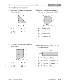 How many square units are there in the triangle?