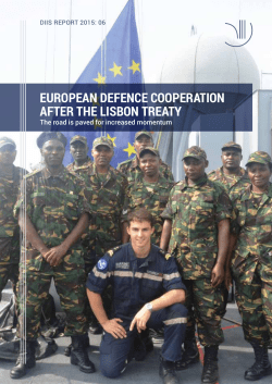 European defence cooperation after the Lisbon Treaty. The
