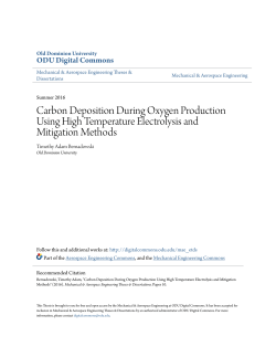 Carbon Deposition During Oxygen Production Using High