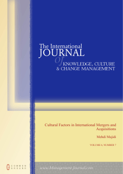 Cultural Factors in International Mergers and