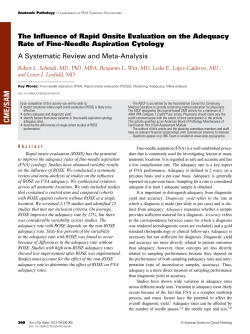 The Influence of Rapid Onsite Evaluation on the Adequacy Rate of