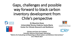 Gaps, challenges and possible way forward to black carbon