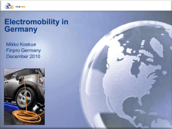 Electromobility Germany