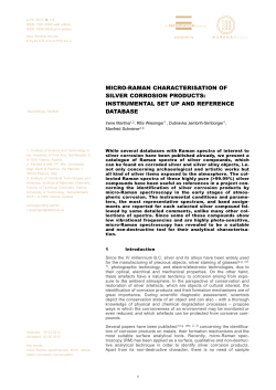 Micro-Raman Characterisation of Silver Corrosion